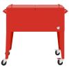 Cooler Cart with Wheels Red 36.2"x16.9"x35"